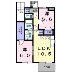 ソレアード・パレⅢの物件間取画像